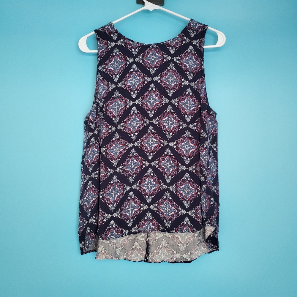 Pale Sky Top Size PL Petite Large Sleeveless